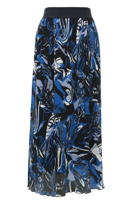 Женская плиссированная юбка BOSS синего цвета по цене 22500 руб., арт. 50494462 | Фото 1