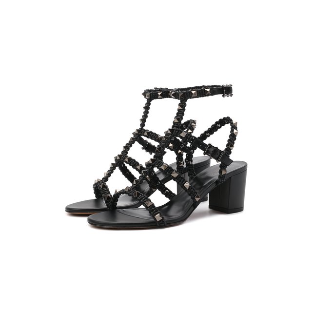 Кожаные босоножки Rockstud Valentino VW0S0491/GEV