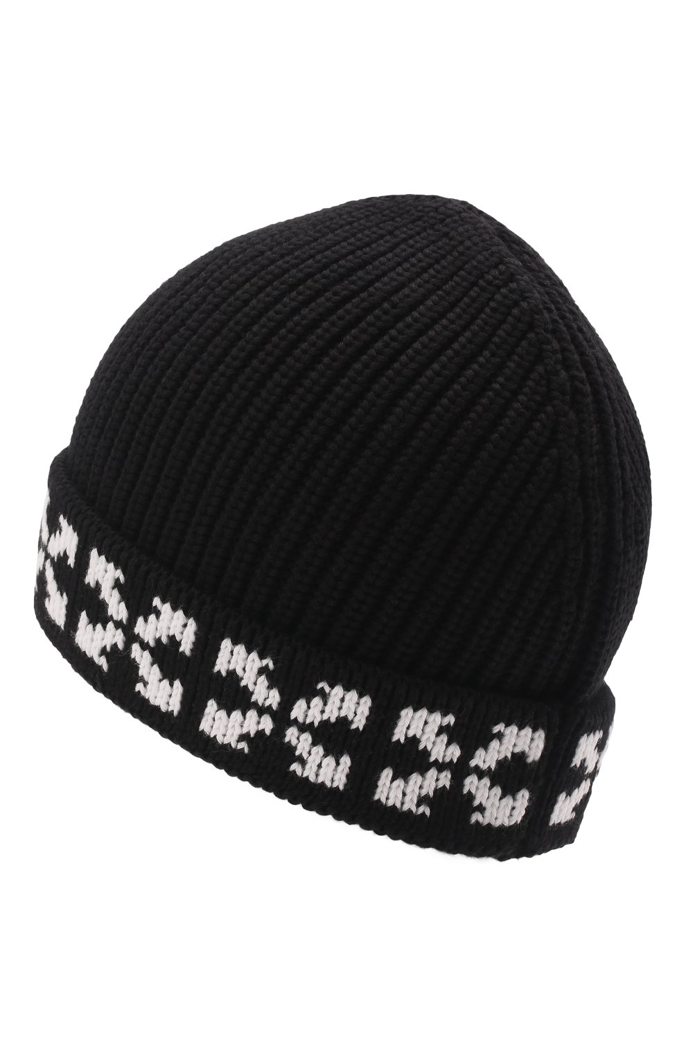 Детского хлопковая шапка OFF-WHITE черного цвета, арт. 0BLC001F21KNI001 | Фото 2 (Материал: Текстиль, Хлопок)