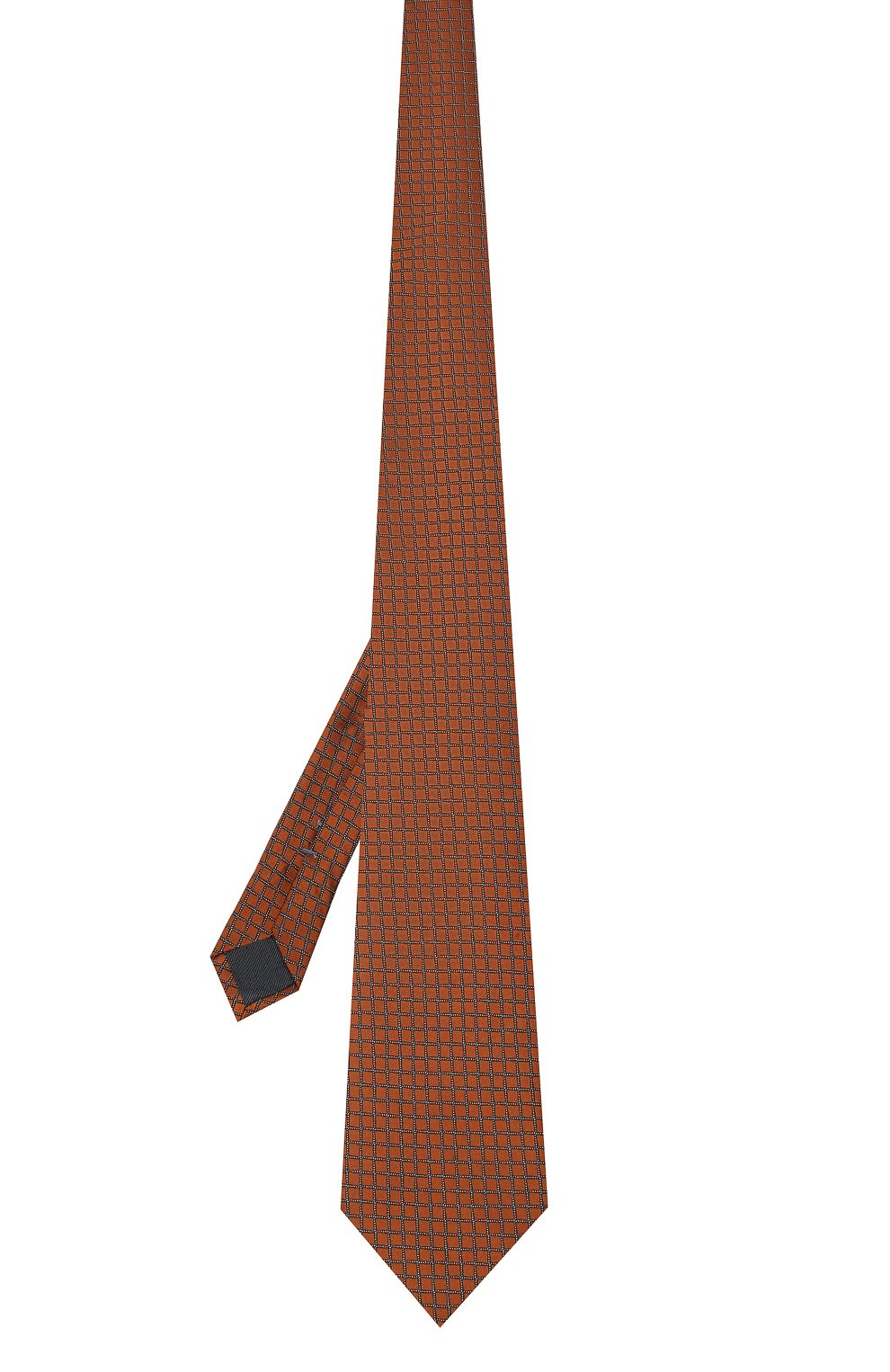 Мужской шелковый галстук ZEGNA светло-коричневого цвета, арт. Z8D74/1XW | Фото 2 (Принт: С принтом; Материал: Текстиль, Шелк; Материал сплава: Проставлено; Нос: Не проставлено)