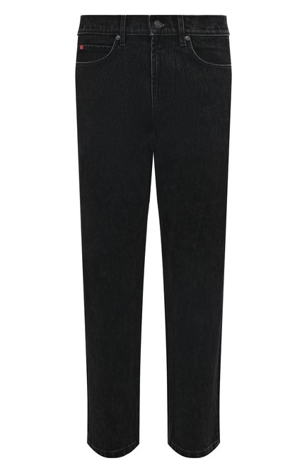 Мужские джинсы HUGO черного цвета, арт. 50499194 | Фото 1 (Длина (брюки, джинсы): Стандартные; Материал внешний: Хлопок; Драгоценные камни: Проставлено; Материал сплава: Проставлено)