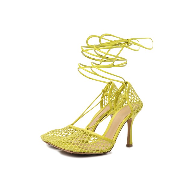 фото Текстильные босоножки stretch bottega veneta