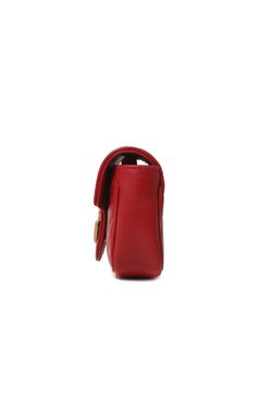Женская сумка gg marmont super mini GUCCI бордового цвета, арт. 476433 DSVRT | Фото 4 (Сумки-технические: Сумки через плечо; Материал: Натуральная кожа; Размер: mini; Ремень/цепочка: На ремешке)