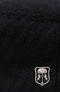 Мужская кепи из шерсти и кашемира CORNELIANI темно-синего цвета, арт. 920338-3829218 | Фото 3 (Материал: Текстиль, Шерсть; Материал сплава: Проставлено; Нос: Не проставлено)