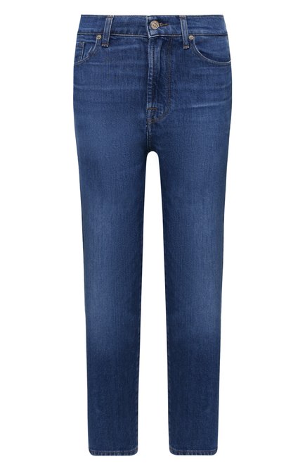 Женские джинсы 7 FOR ALL MANKIND синего цвета по цене 26800 руб., арт. JSA7K850TD | Фото 1