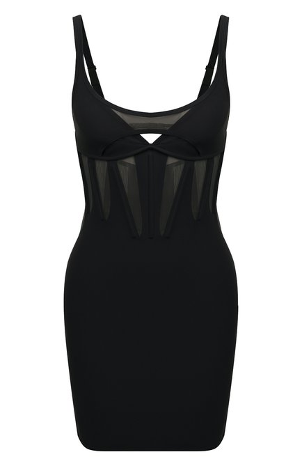 Женское платье MUGLER черного цвета по цене 189000 руб., арт. 21W1R01377842 | Фото 1