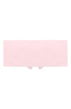 Детские комплект из повязки и пинеток LA PERLA розового цвета, арт. 48800 | Фото 7 (Материал: Текстиль, Хлопок)
