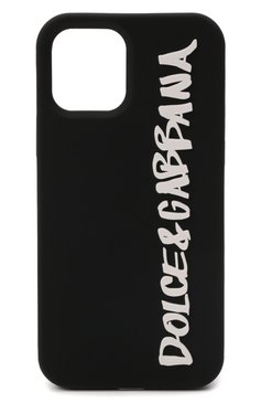 Чехол для iphone 12/12 pro DOLCE & GABBANA черного цвета, арт. BP2907/A0977 | Фото 1 (Материал: Пластик)