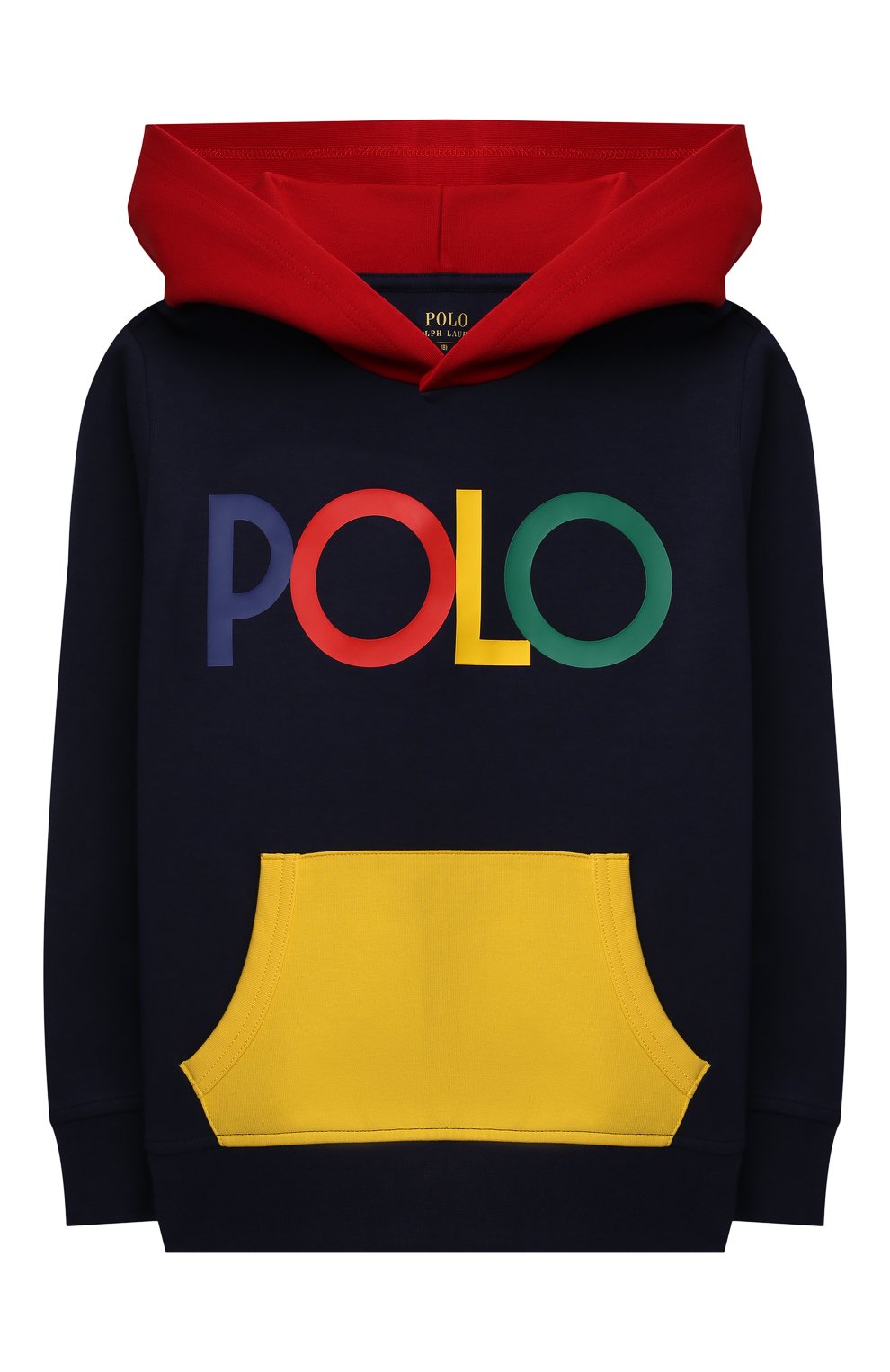 Хлопковое худи POLO RALPH LAUREN детский темно-синего цвета — купить в ...