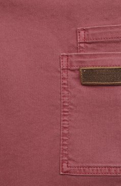 Детские джинсы BRUNELLO CUCINELLI розового цвета, арт. BA080P490B | Фото 3 (Материал внешний: Хлопок, Лиоцелл, Растительное волокно)