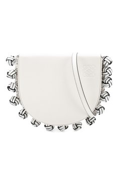Женская сумка heel knots LOEWE белого цвета, арт. 126.54AV01 | Фото 6 (Сумки-технические: Сумки через плечо; Материал: Натуральная кожа; Ремень/цепочка: На ремешке; Размер: small)