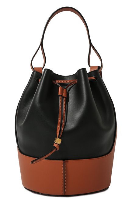 Женская сумка balloon LOEWE черного цвета по цене 299500 руб., арт. 326.76AC30 | Фото 1