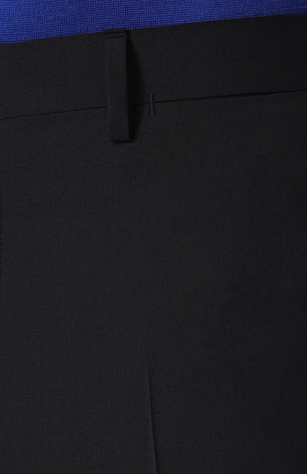 Мужские шерстяные брюки прямого кроя BRIONI темно-синего цвета, арт. RPL210/P3AE0/M0ENA | Фото 5 (Материал внешний: Шерсть; Длина (брюки, джинсы): Стандартные; Стили: Классический; Случай: Формальный; Материал подклада: Купро; Статус проверки: Проверена категория)