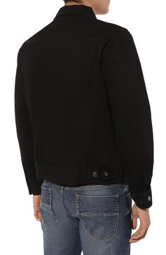 Мужская джинсовая куртка HARLEY-DAVIDSON черного цвета, арт. 99029-23VM | Фото 4 (Кросс-КТ: Куртка, Деним; Рукава: Длинные; Материал сплава: Проставлено; Материал внешний: Хлопок, Деним; Драгоценные камни: Проставлено; Длина (верхняя одежда): Короткие; Стили: Кэжуэл)