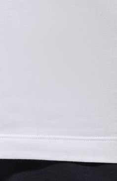 Мужская хлопковая футболка HANRO белого цвета, арт. 073088. | Фото 5 (Кросс-КТ: домашняя одежда; Рукава: Короткие; Длина (для топов): Стандартные; Материал сплава: Проставлено; Материал внешний: Хлопок; Драгоценные камни: Проставлено)