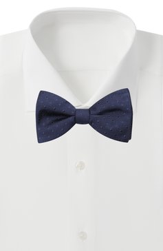Мужской шелковый галстук-бабочка LANVIN темно-синего цвета, арт. 2050/B0W TIE | Фото 2 (Материал: Текстиль, Шелк)