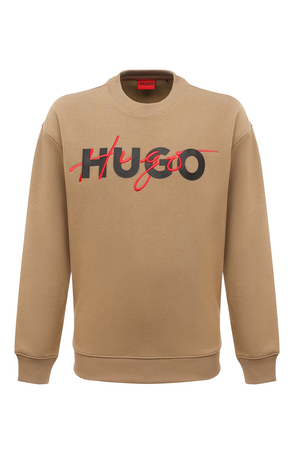 Хлопковый свитшот HUGO 50494558, цвет бежевый, размер 46 - фото 1
