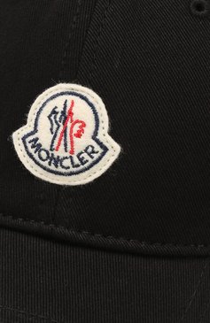 Мужской хлопковая бейсболка MONCLER черного цвета, арт. E1-091-00212-00-0212C | Фото 3 (Материал: Текстиль, Хлопок)