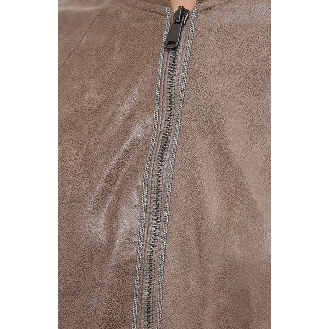 фото Кожаная куртка brunello cucinelli