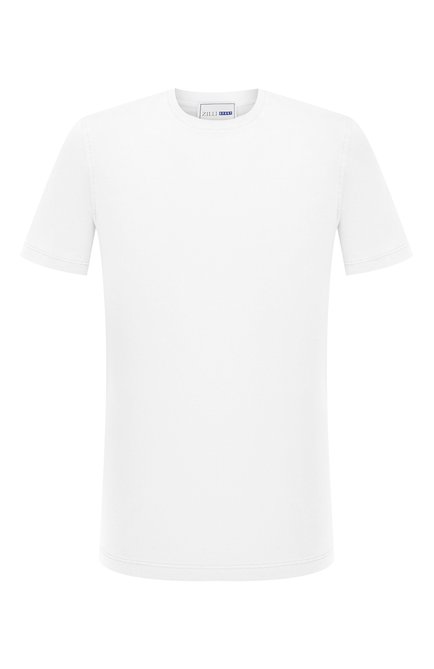 Мужская хлопковая футболка ZILLI SPORT белого цвета по цене 38200 руб., арт. MFU-13075-447782/0014 | Фото 1
