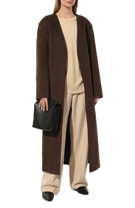 Женский шерстяной пуловер JIL SANDER кремвого цвета, арт. J04GP0003/J14532 | Фото 2