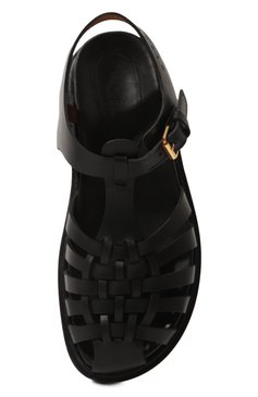 Женские кожаные сандалии fussbett MARNI черного цвета, арт. SAMS016901/P5088 | Фото 6 (Подошва: Платформа; Материал внутренний: Натуральная кожа; Материал сплава: Проставлено; Драгоценные камни: Проставлено)