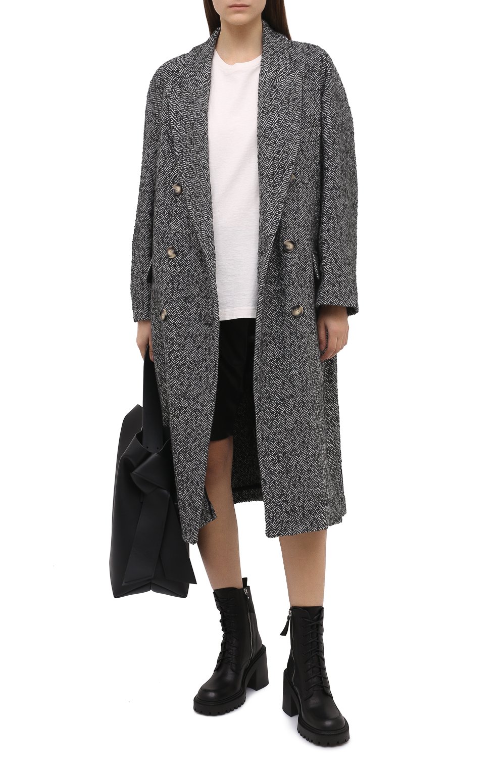 Женское темно-серое пальто ISABEL MARANT ETOILE купить в интернет ...