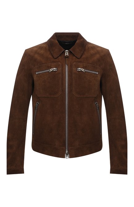 Мужская замшевая куртка TOM FORD темно-коричневого цвета по цене 827500 руб., арт. BZ440/TFL855 | Фото 1