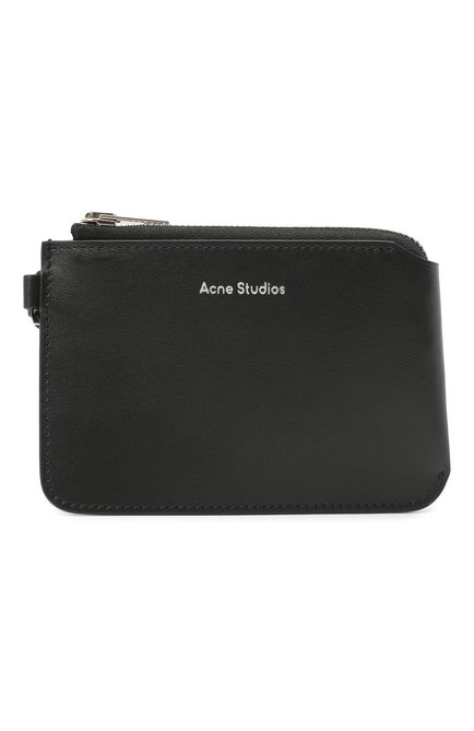 Женские кожаный кошелек для монет ACNE STUDIOS черного цвета, арт. CG0100/W | Фото 1 (Материал: Натуральная кожа)