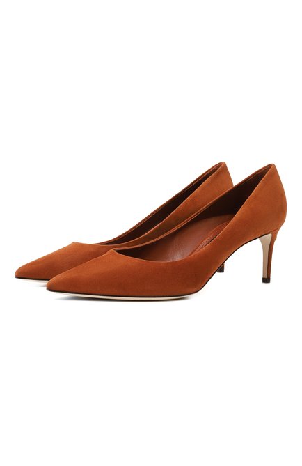 Женские замшевые туфли cardinale DOLCE & GABBANA коричневого цвета по цене 78600 руб., арт. CD1778/B1275 | Фото 1