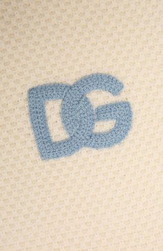 Детского шерстяное одеяло DOLCE & GABBANA кремвого цвета, арт. LNKA78/JBVN3 | Фото 2 (Материал: Текстиль, Шерсть)