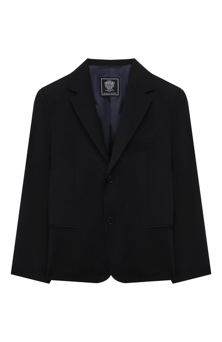 Детский шерстяной пиджак DAL LAGO темно-синего цвета по цене 33350 руб., арт. N004/1011/13-16 | Фото 1