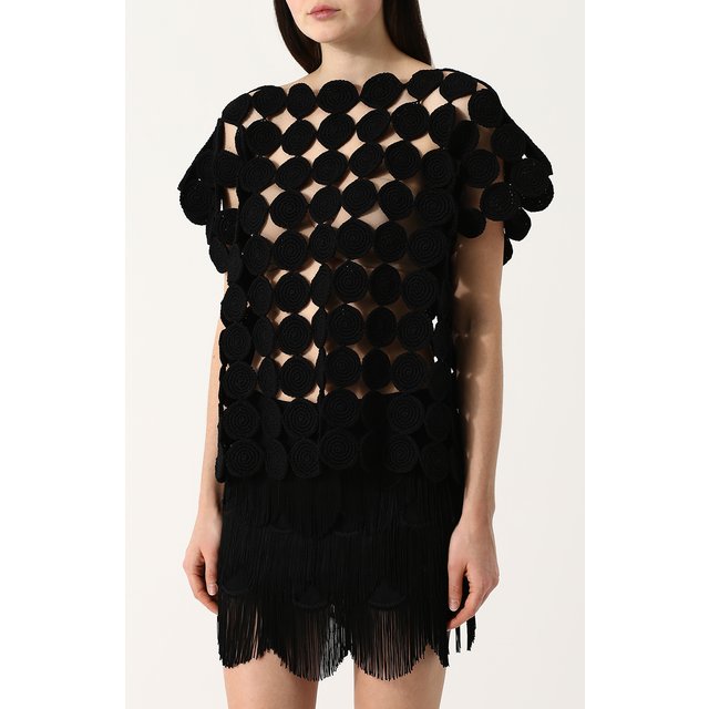 фото Перфорированный хлопковый топ tse