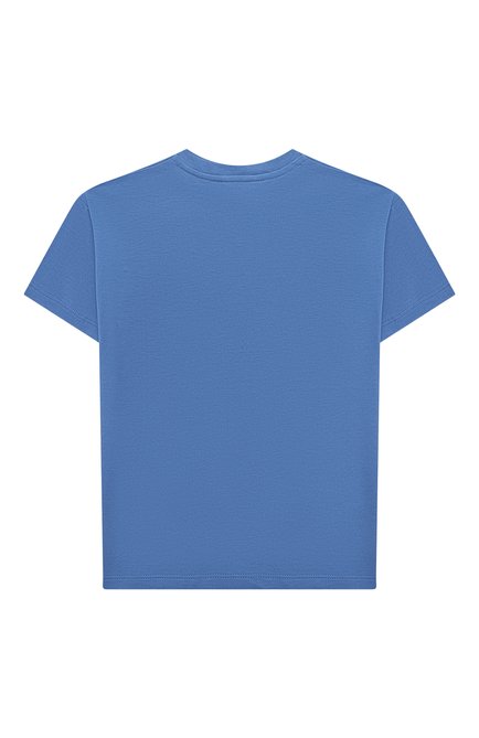 Детский хлопковая футболка GUCCI синего цвета, арт. 576871/XJD2E/9-12M | Фото 2