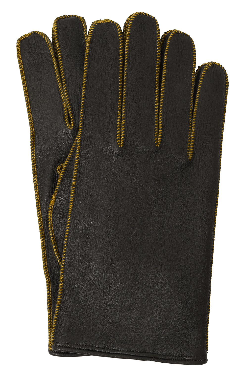 Фото Мужские черные кожаные перчатки MOORER, арт. DEREK-DTW Италия DEREK-DTW 