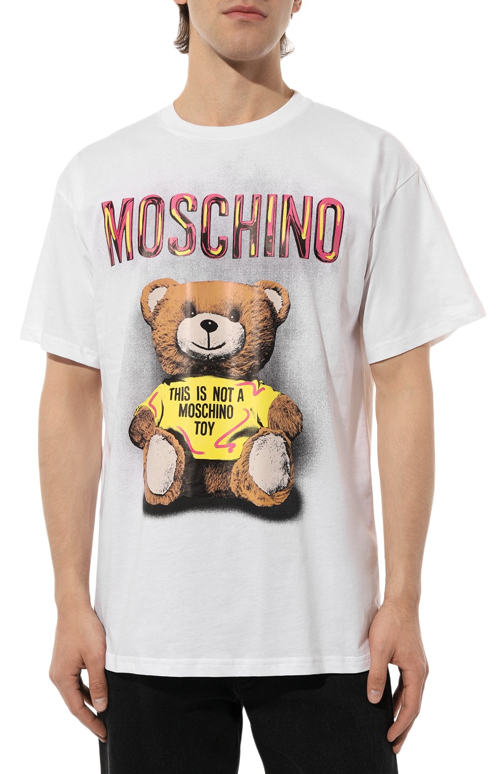 Хлопковая футболка Moschino  231ZZA0726/241 Фото 3