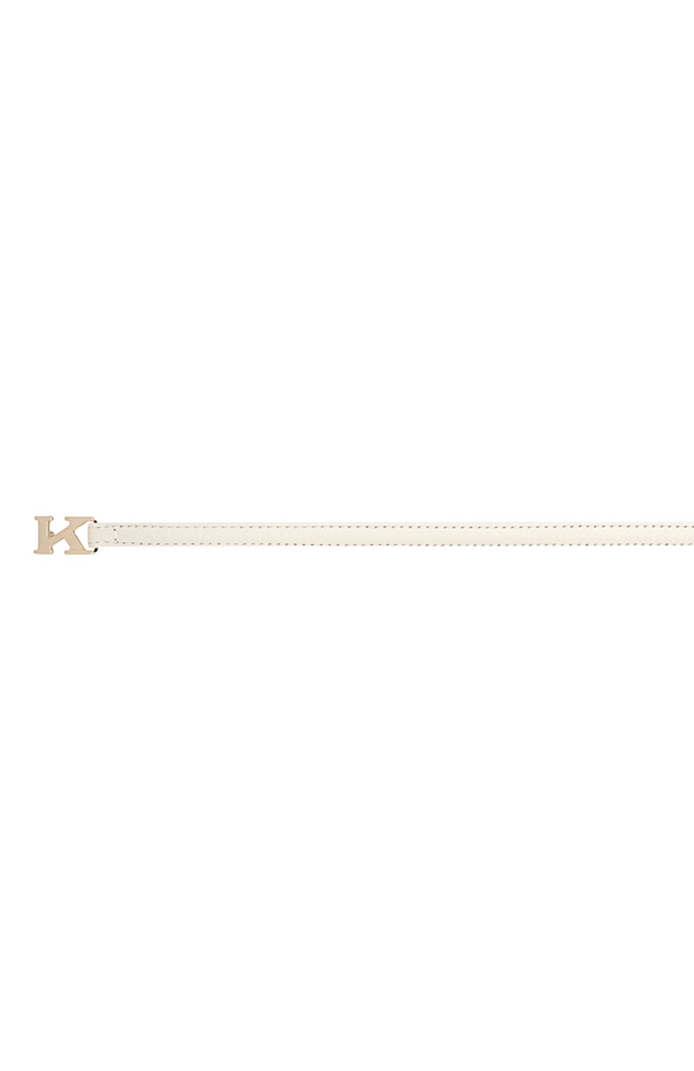 Женский кожаный ремень KITON белого цвета, арт. DCK12L0X04R81 | Фото 3 (Материал: Натуральная кожа; Региональные ограничения белый список (Axapta Mercury): RU; Материал сплава: Проставлено; Нос: Не проставлено)