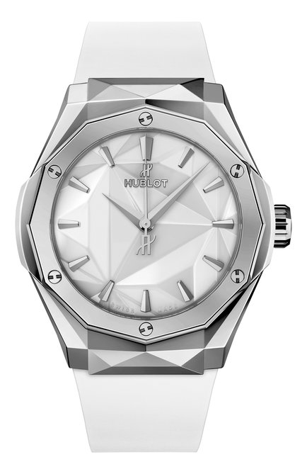 Мужские часы orlinski king titanium white HUBLOT бесцветного цвета, арт. 550.NS.2200.RW.ORL20 | Фото 1 (Материал корпуса: Титан; Цвет циферблата: Белый; Механизм: Автомат)