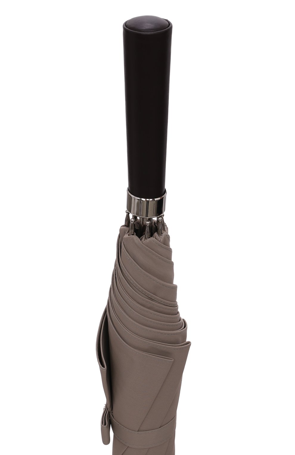 Женский зонт-трость LORO PIANA серого цвета, арт. FAM1314 | Фото 5 (Материал: Текстиль, Металл)