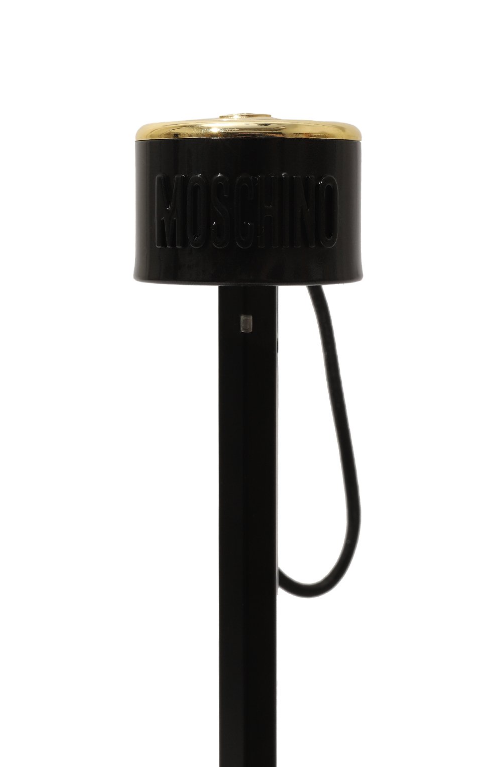 Женский складной зонт MOSCHINO черного цвета, арт. 8202-SUPERMINI | Фото 5 (Материал: Текстиль, Синтетический материал, Металл)