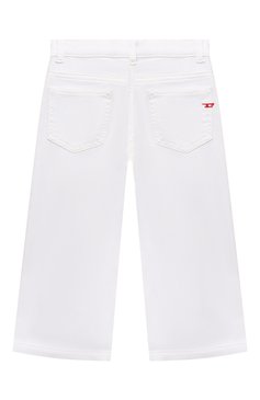 Детские джинсы DIESEL белого цвета, арт. J01275/KXBGZ | Фото 2 (Детали: Однотонный; Материал внешний: Хлопок)