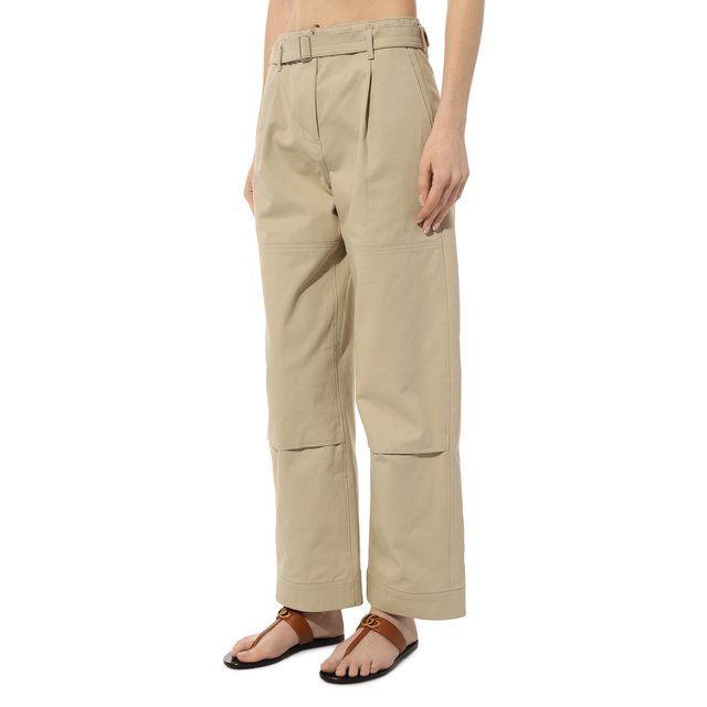 фото Хлопковые брюки low classic