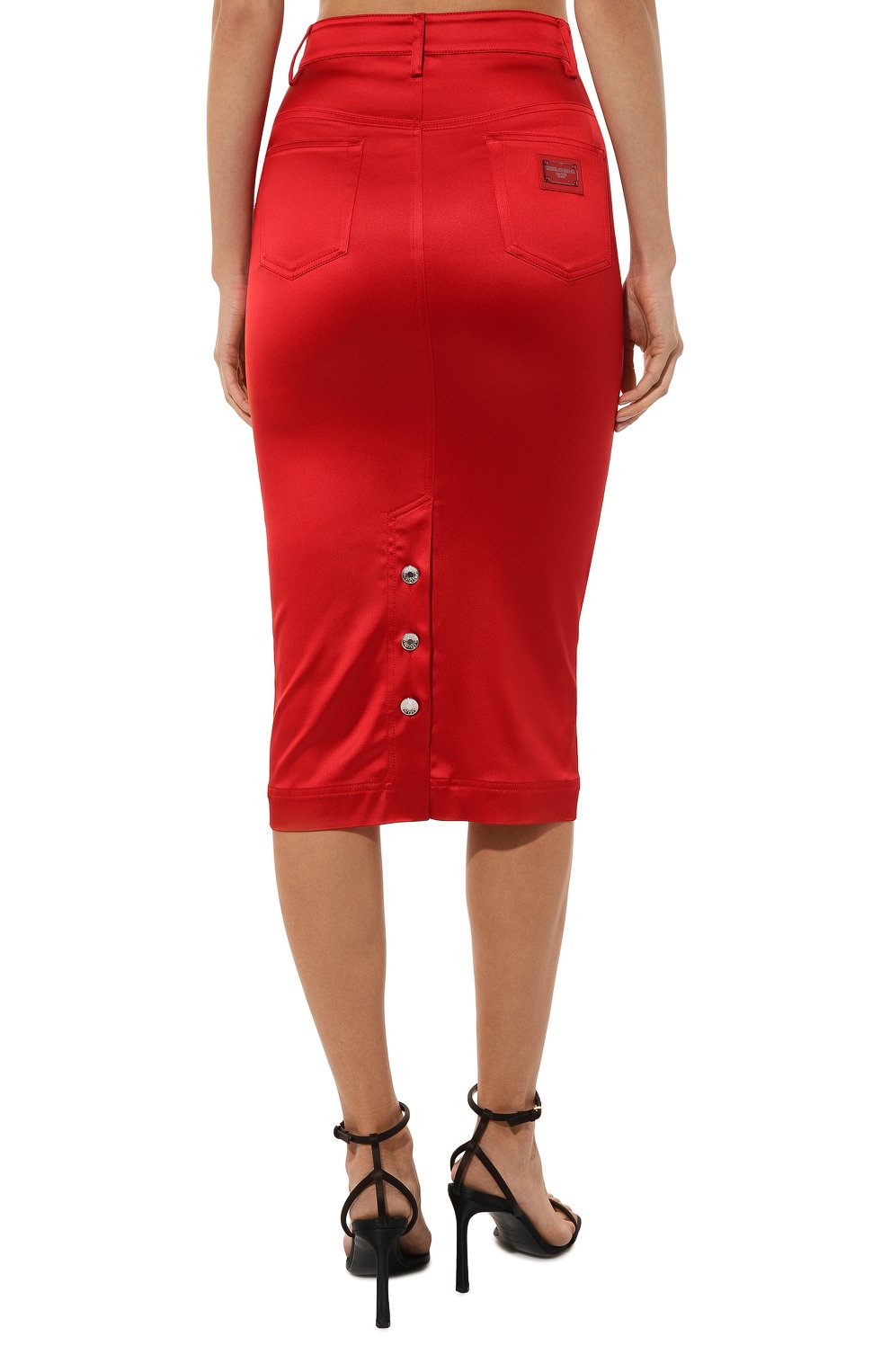 Женская красная юбка DOLCE & GABBANA купить в интернет-магазине ЦУМ ...