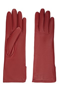 Женские кожаные перчатки LORO PIANA бордового цвета, арт. FAL2778 | Фото 2 (Материал: Натуральная кожа)