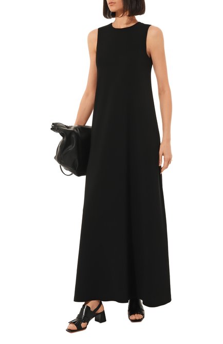 Женские кожаные босоножки SANTONI черного цвета, арт. WHBA70059HA2BLGAN01 | Фото 2