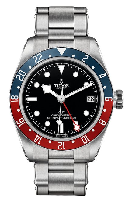 Мужские часы black bay gmt TUDOR бесцветного цвета, арт. 79830RB/72060/BLACK | Фото 1 (Материал корпуса: Сталь; Цвет циферблата: Чёрный; Механизм: Автомат)