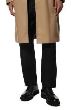 Мужские кожаные дерби DOUCAL'S темно-синего цвета, арт. DU2514G0TEUT019NB00 | Фото 3 (Стили: Классический; Материал внутренний: Текстиль)