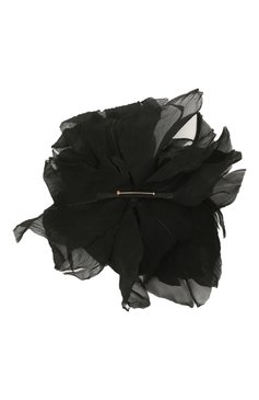 Женская брошь FLOWER ME черного цвета, арт. PION-NS003010L | Фото 2 (Материал: Текстиль)