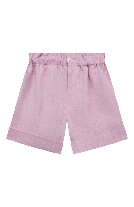 Детские льняные шорты PAADE MODE розового цвета по цене 9950 руб., арт. 222170522/4Y-8Y | Фото 1