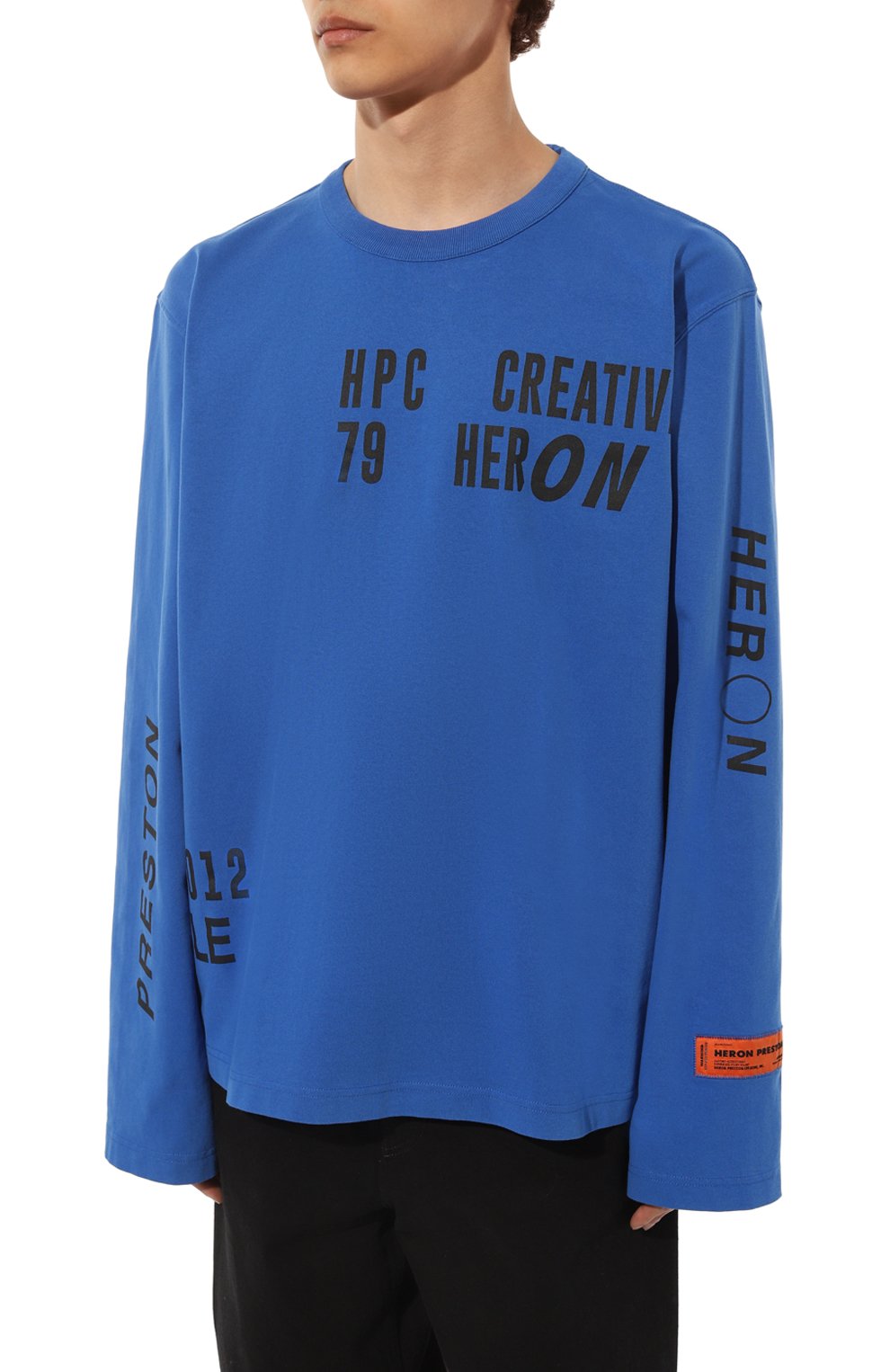 Хлопковый лонгслив Heron Preston  HMAB026F22JER0044510 Фото 3